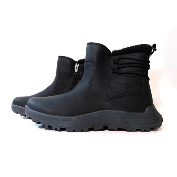 Eddie Bauer Winter Boots Siren Ladies Size 9 Black Warm Lined Cushioned - Picture 5 of 14